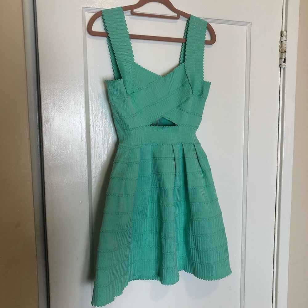 Sea foam green bandage dress